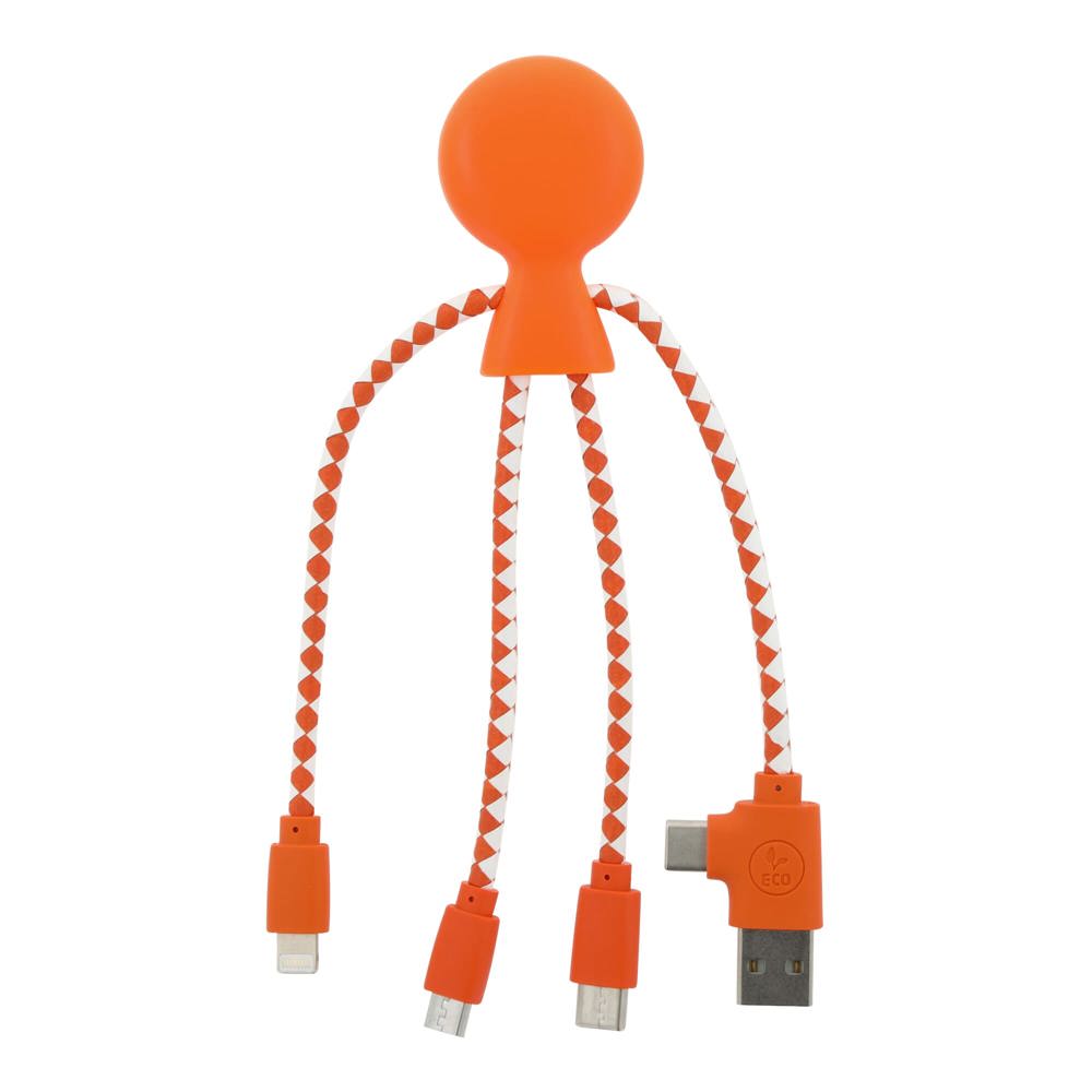 2081 | Xoopar Mr. Bio Charging cable - Orange
