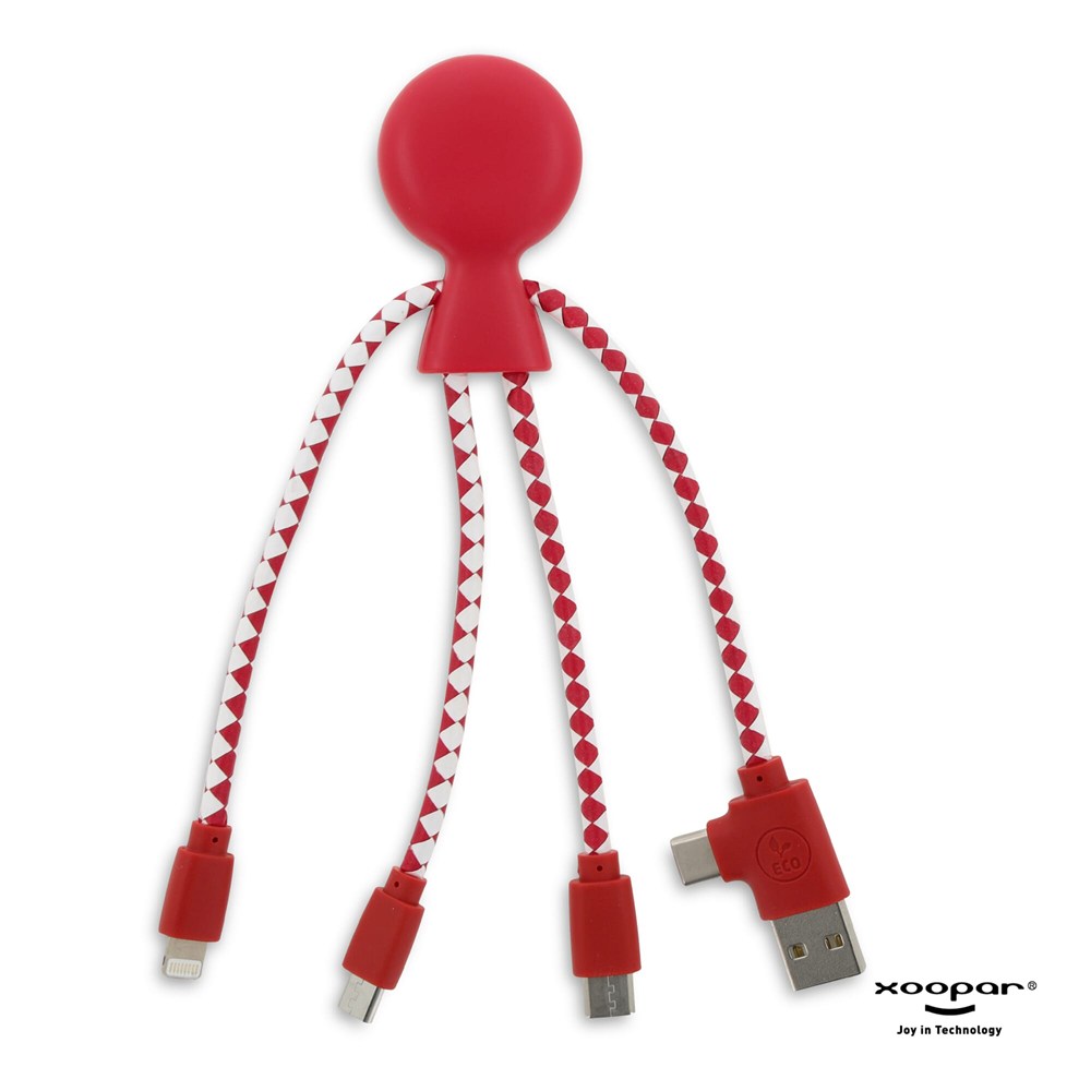 2081 | Xoopar Mr. Bio Charging cable - Rot