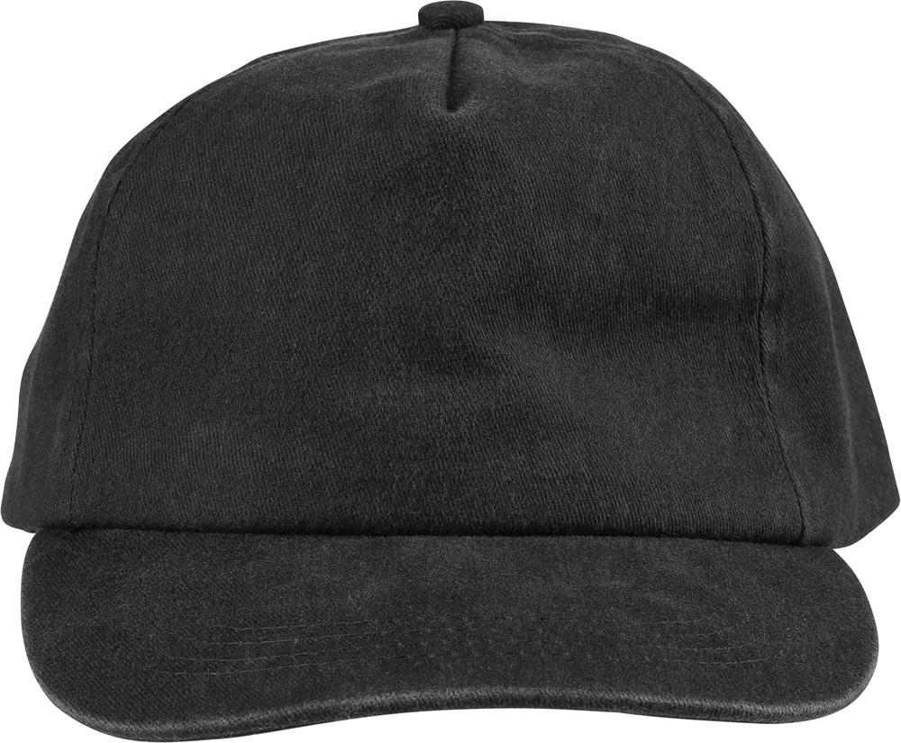 Cap Liora | Baumwolle | Washed - Schwarz
